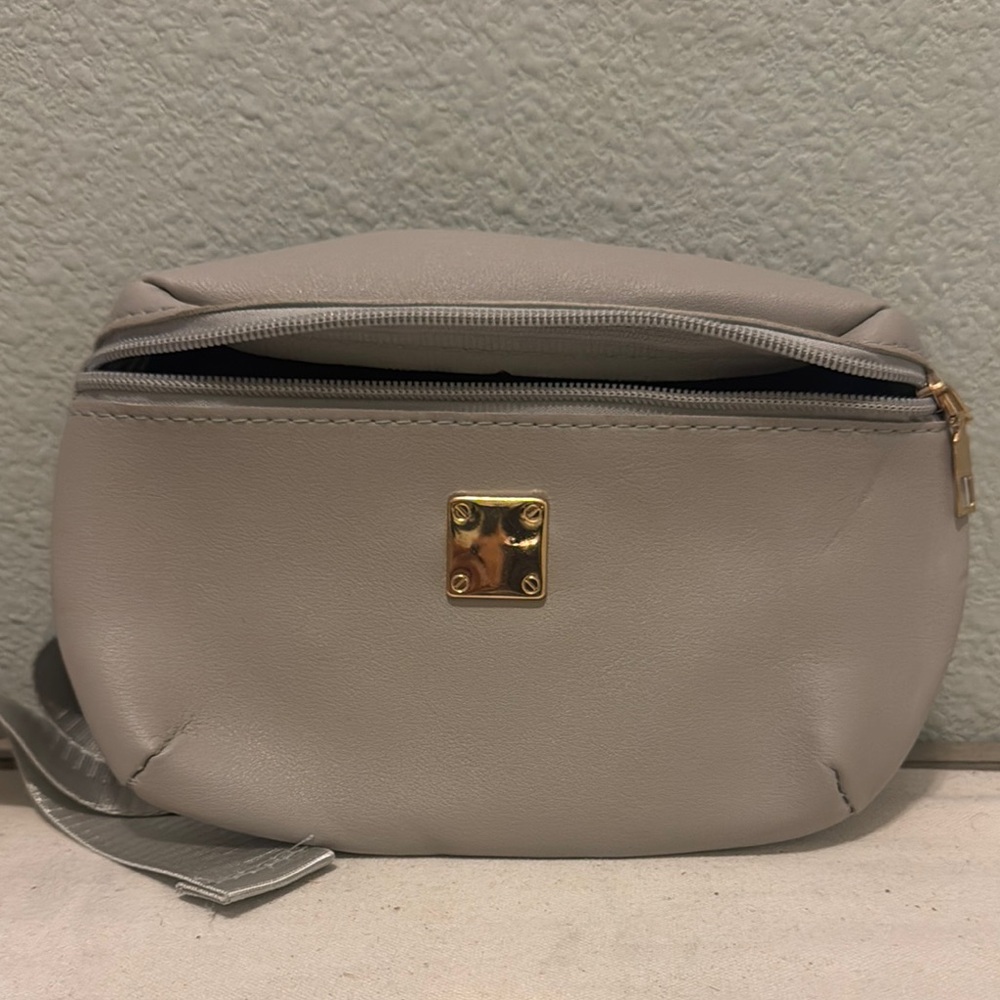 Chic Taupe Crossbody Bag